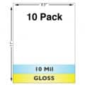 10 Mil Gloss Full Sheet Laminates - 10 Pack