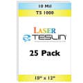 10 Mil 18 x 12 Laser Teslin TS 1000 Sheets 25 pack