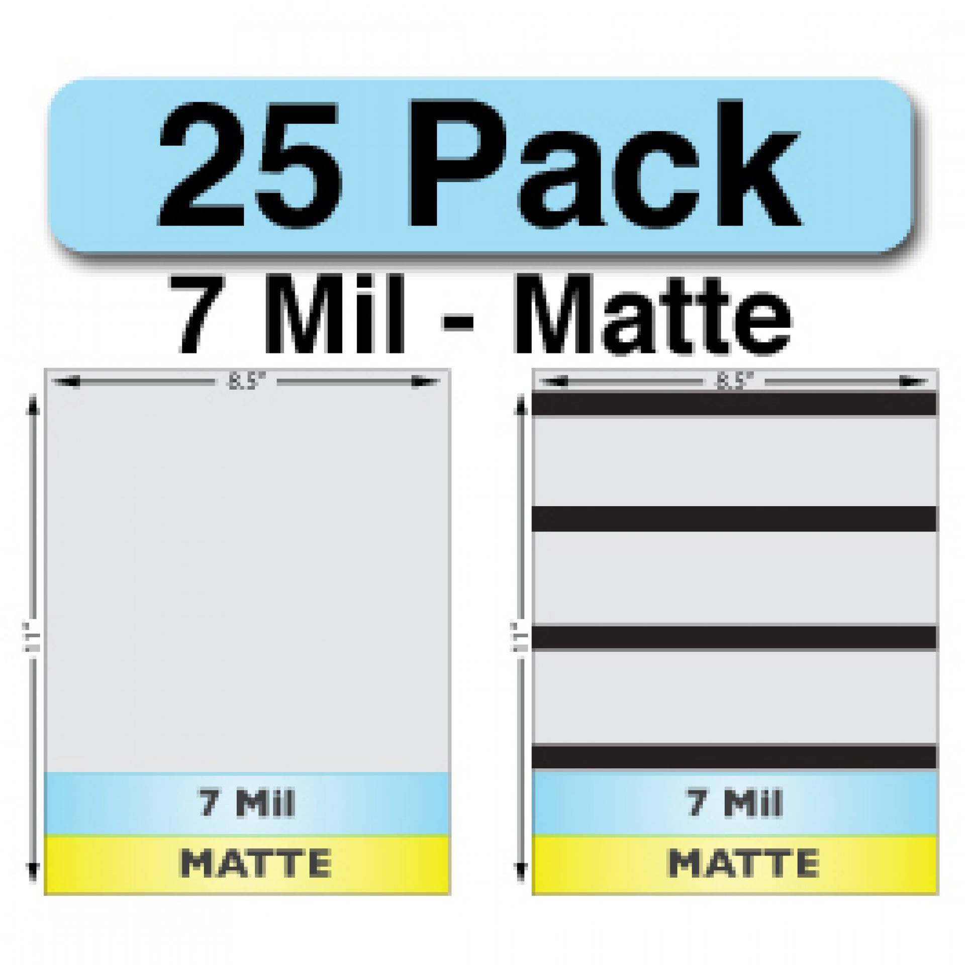 7 Mil Matte Full Sheet Sets