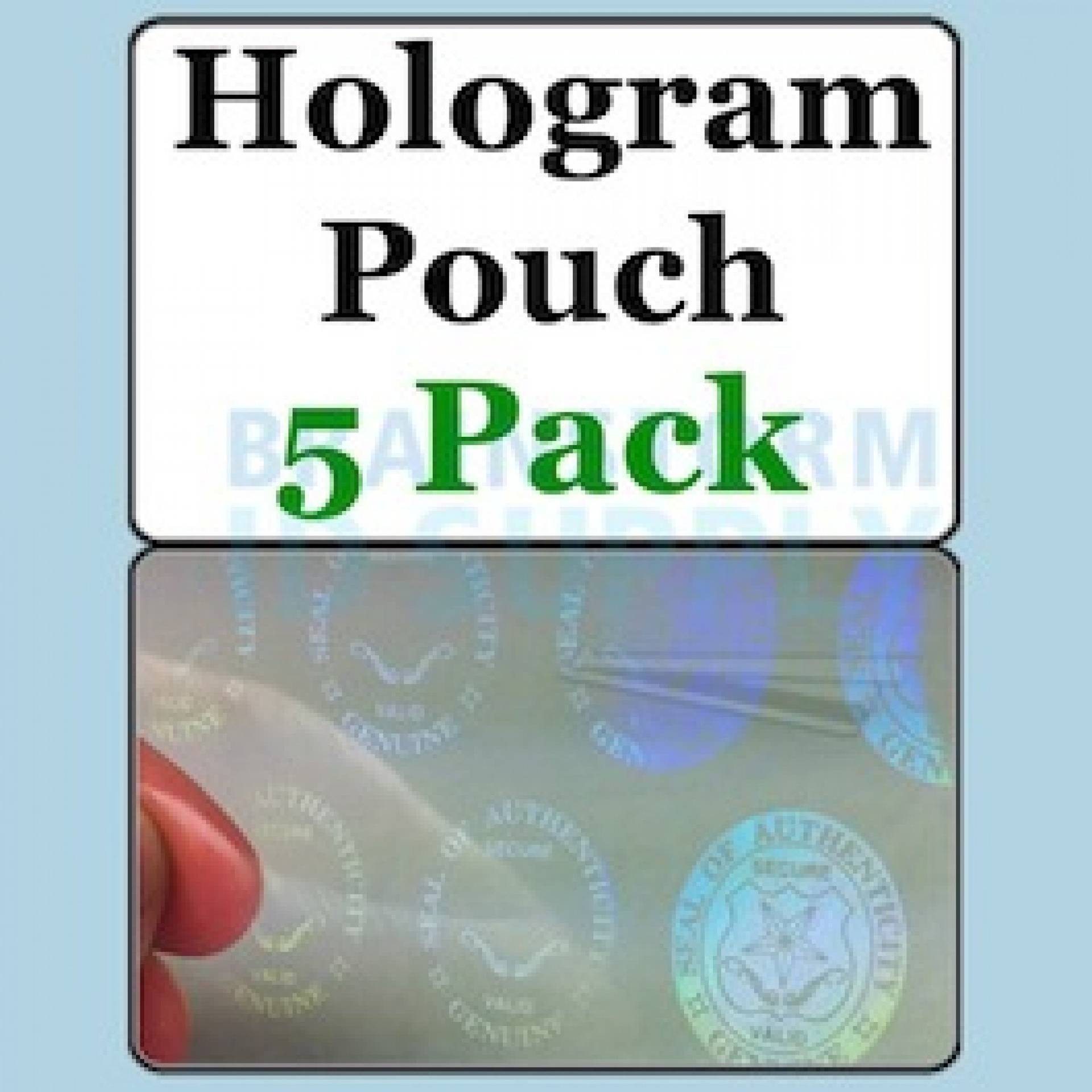 Hologram Butterfly Pouches - 5 Pack