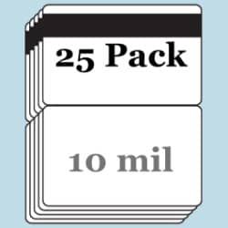 10 mil Butterfly Pouches w/ 1/2" HiCo Mag Stripe - 25 Pack