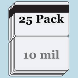 10 mil Matte Butterfly Pouches w/ 1/2" HiCo Mag Stripe - 25 Pack
