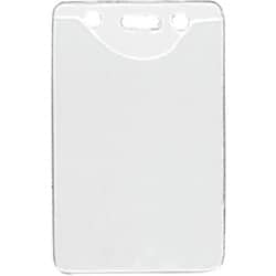 Vertical Badge Holder w/ Slot & Chain Holes
