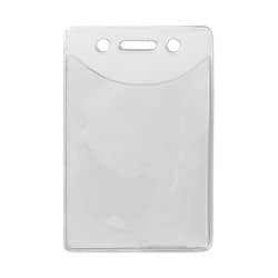Vertical Non-Stick Badge Holder w/ Slot & Chain Holes