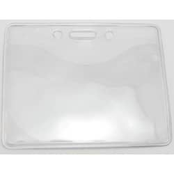 Horizontal Non-Stick Badge Holder w/ Slot & Chain Holes
