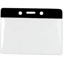 Horizontal Badge Holder with Colored Bar