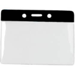 Horizontal Badge Holder with Black Color Bar