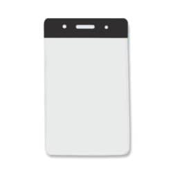 Vertical Badge Holder with Black Color Bar
