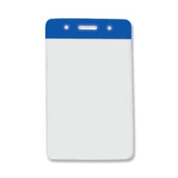 Vertical Badge Holder with Blue Color Bar