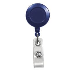Badge Reel with Strap & Belt Clip - Blue