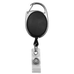 Carabiner Badge Reel with Clear Vinyl Strap