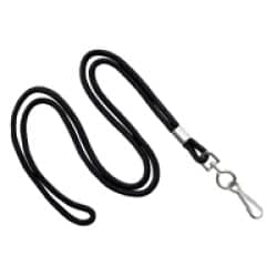 1/8" Round Lanyard with Swivel J-Hook