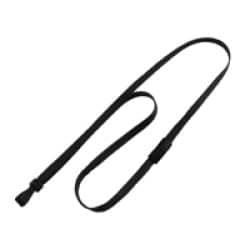 3/8" Flat Braid Breakaway Lanyard w/ Wide Plastic Hook