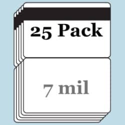7 mil Butterfly Pouches w/ 1/2" HiCo Mag Stripe - 25 Pack