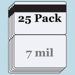 7 mil Matte Butterfly Pouches w/ 1/2" HiCo Mag Stripe - 25 Pack