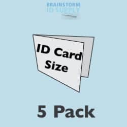 ID Card Size Lamination Carrier - 5 Pack