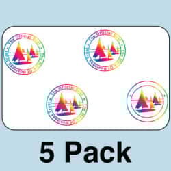 Mark of Business Hologram Overlays (with UV Eagle) - 5 Pack