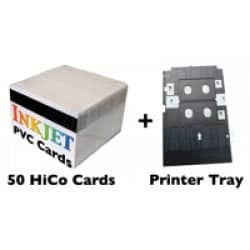 50 HiCo Mag Stripe Card Inkjet PVC ID Kit