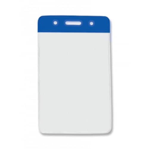 Vertical Badge Holder with Blue Color Bar