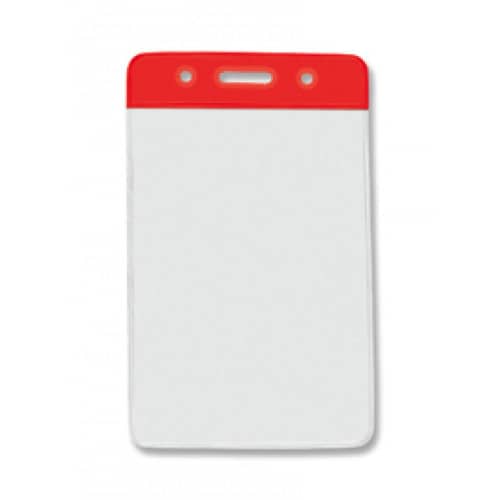 Vertical Badge Holder with Red Color Bar