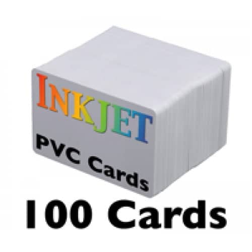 100 Inkjet PVC Cards