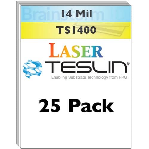 14 mil Laser Teslin Synthetic Paper - 25 Pack