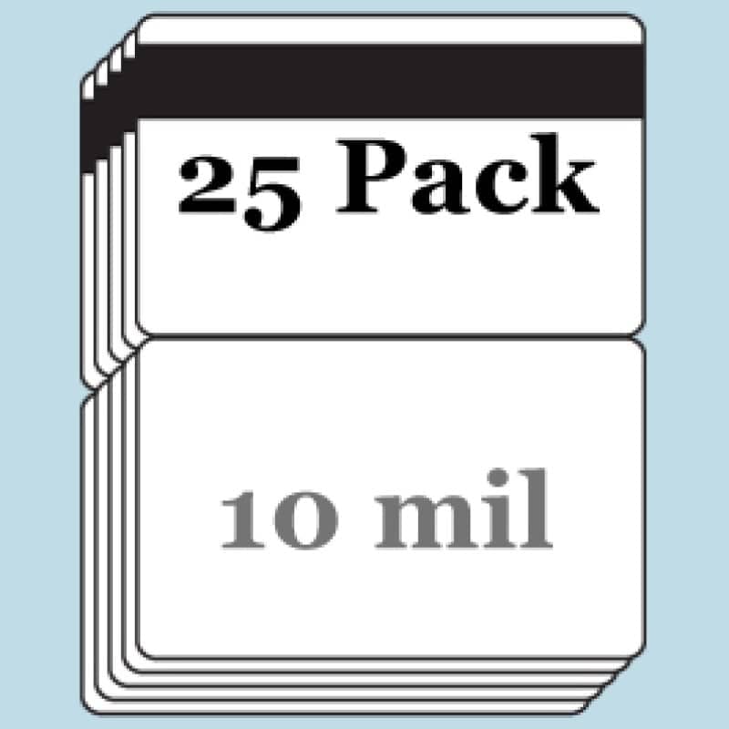 10 mil Butterfly Pouches w/ 1/2" HiCo Mag Stripe - 25 Pack