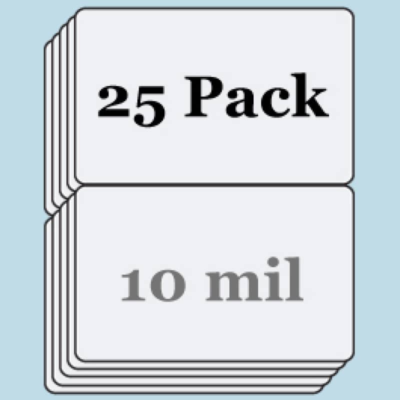 10 mil Matte Butterfly Pouches - 25 Pack
