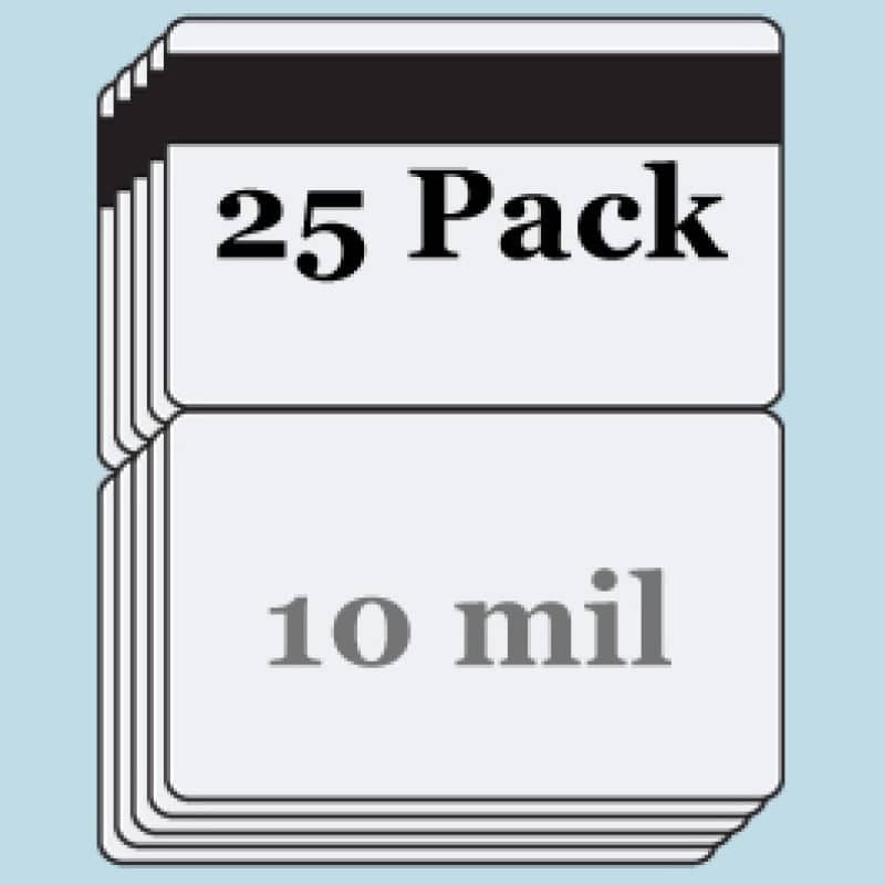 10 mil Matte Butterfly Pouches w/ 1/2" HiCo Mag Stripe - 25 Pack