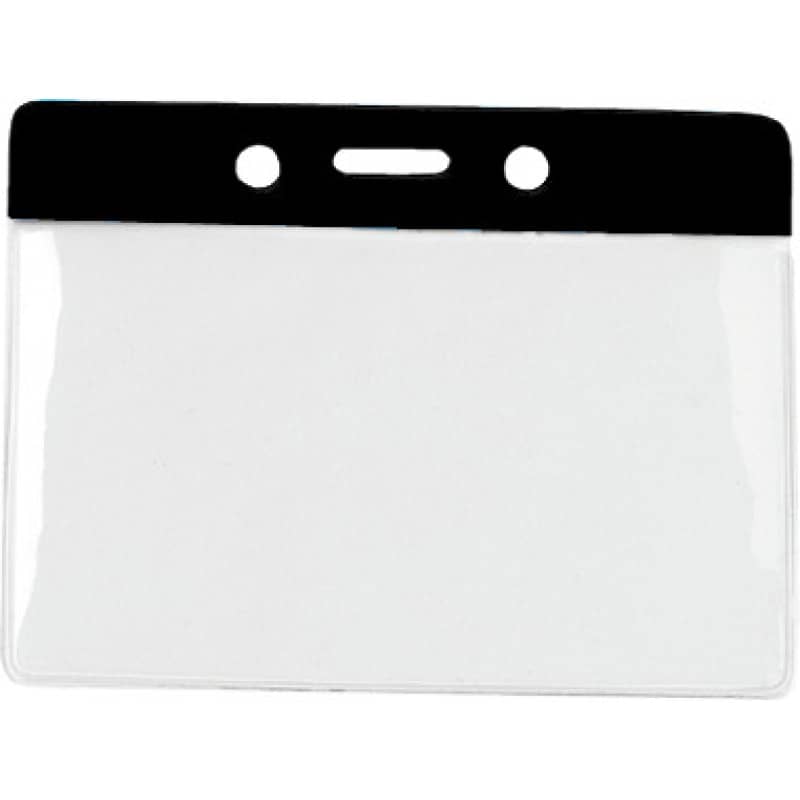 Horizontal Badge Holder with Colored Bar