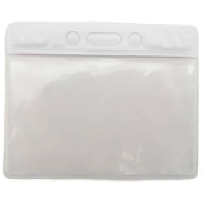 Horizontal Badge Holder with White Color Bar