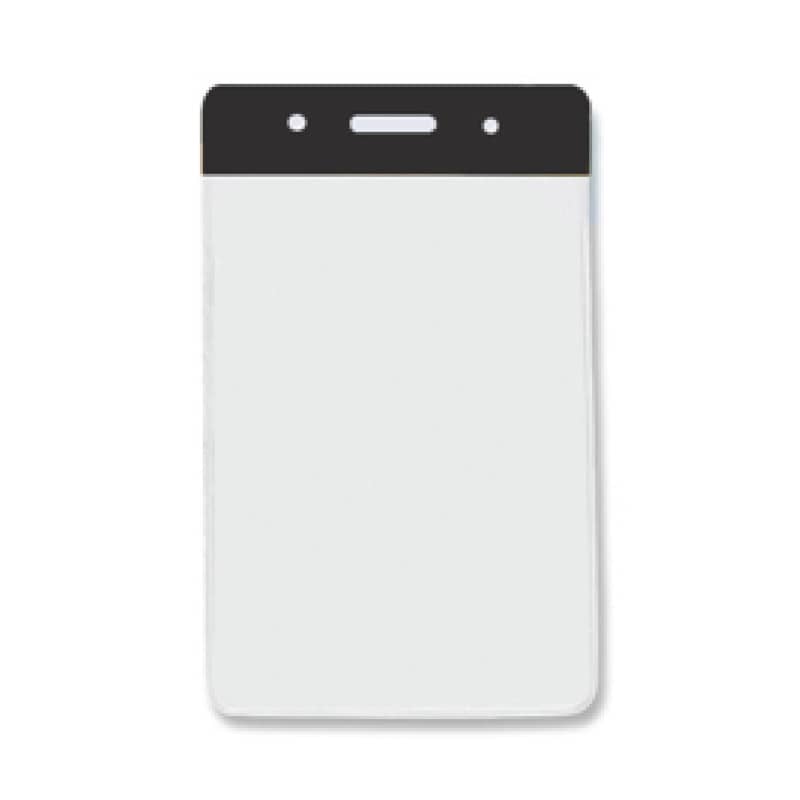 Vertical Badge Holder with Black Color Bar