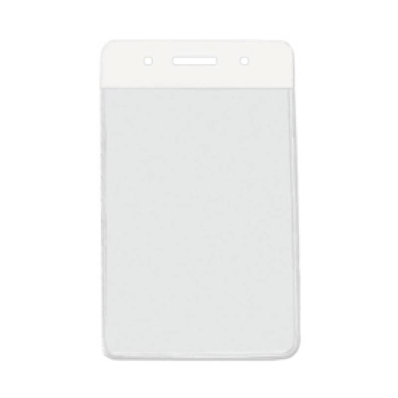 Vertical Badge Holder with White Color Bar