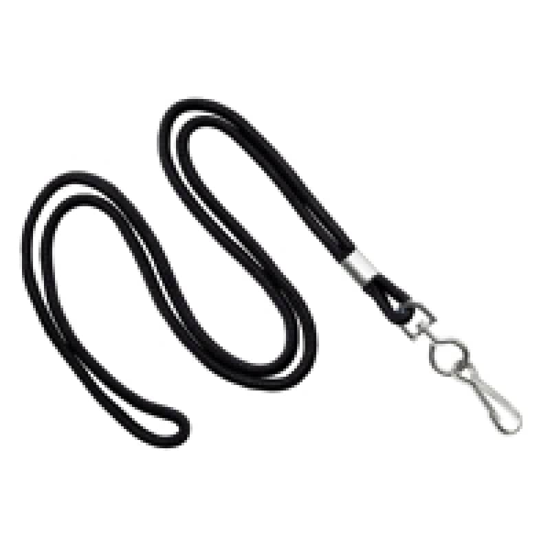 1/8" Round Lanyard with Swivel J-Hook