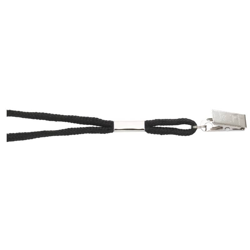 1/8" Round Lanyard with Bulldog Clip
