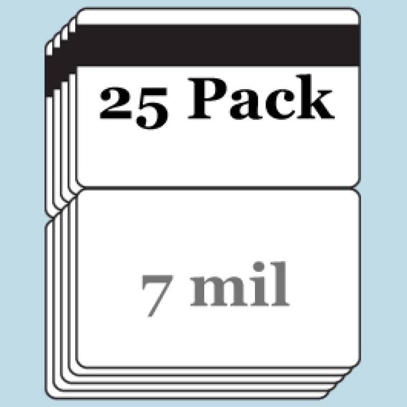 7 mil Butterfly Pouches w/ 1/2" HiCo Mag Stripe - 25 Pack