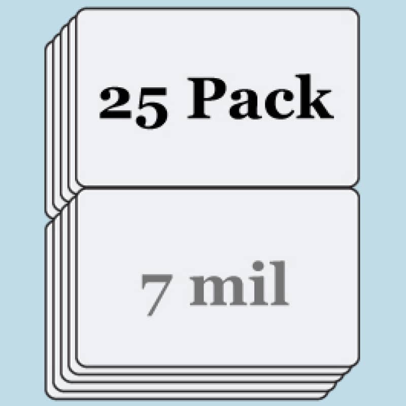 7 mil Matte Butterfly Pouches - 25 Pack