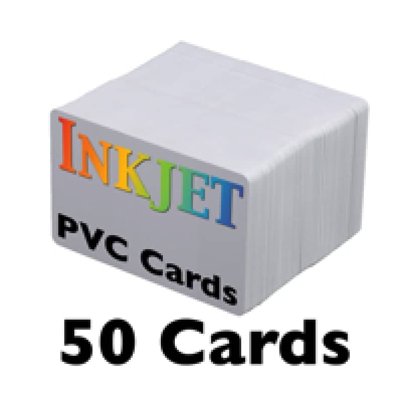 50 Inkjet PVC Cards