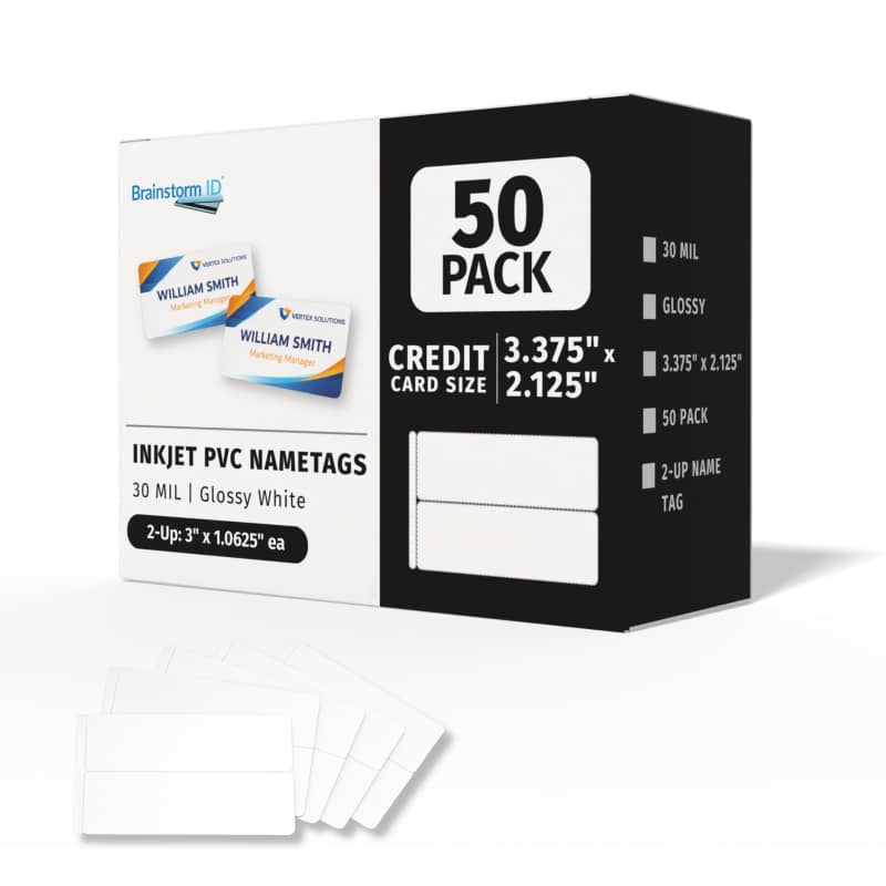 SwiftColor Compatible Inkjet PVC Cards - Large Format Credentials