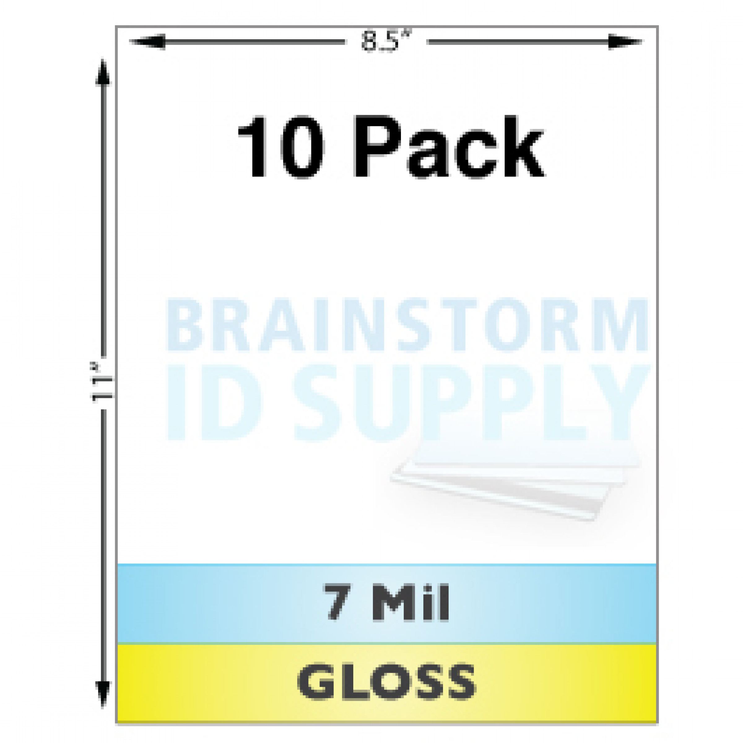 50 Pack 7 Mil Matte Butterfly Pouch Laminates 