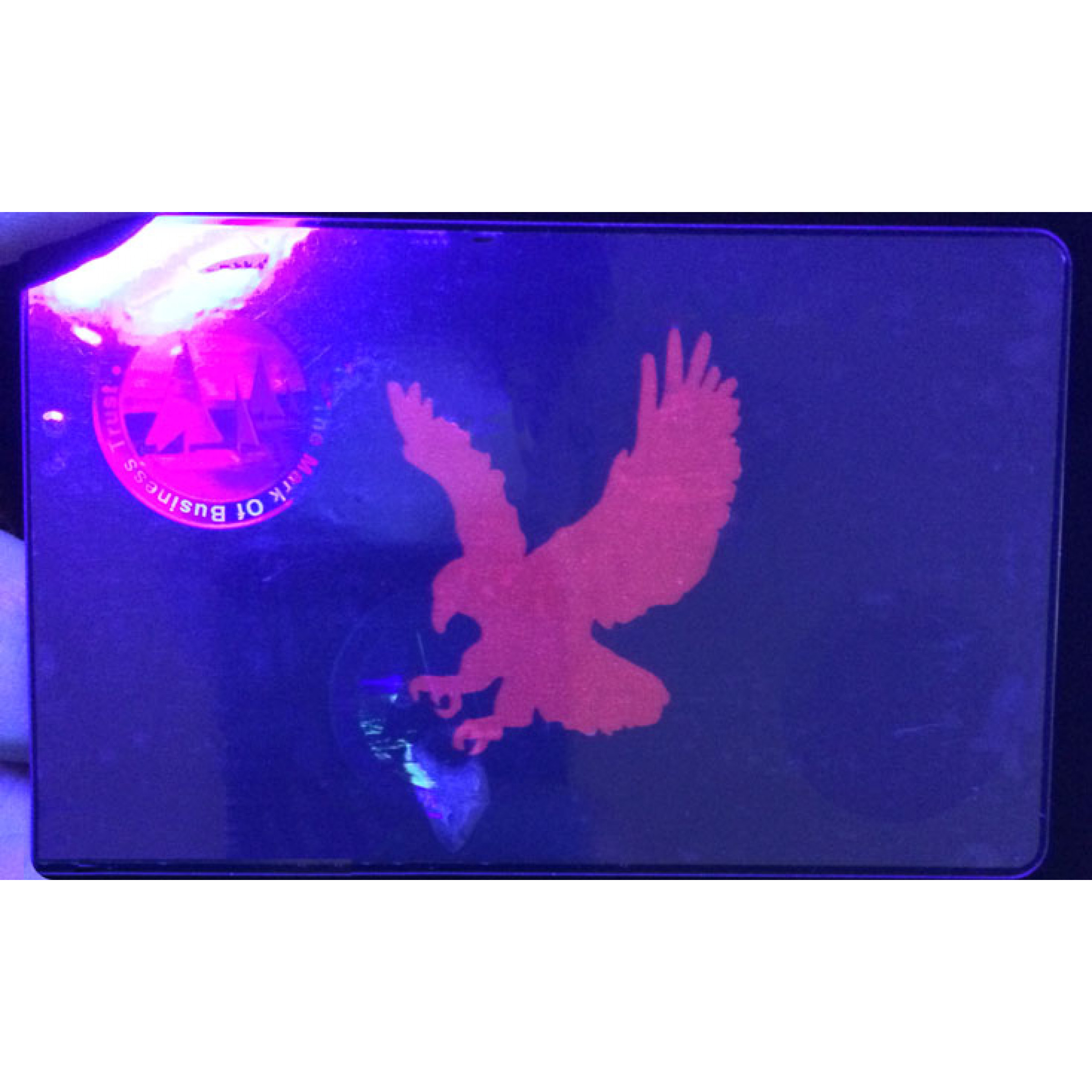 10 x Official Seal with Blacklight Eagle ID Card Hologram OverlayIDOV_882E 