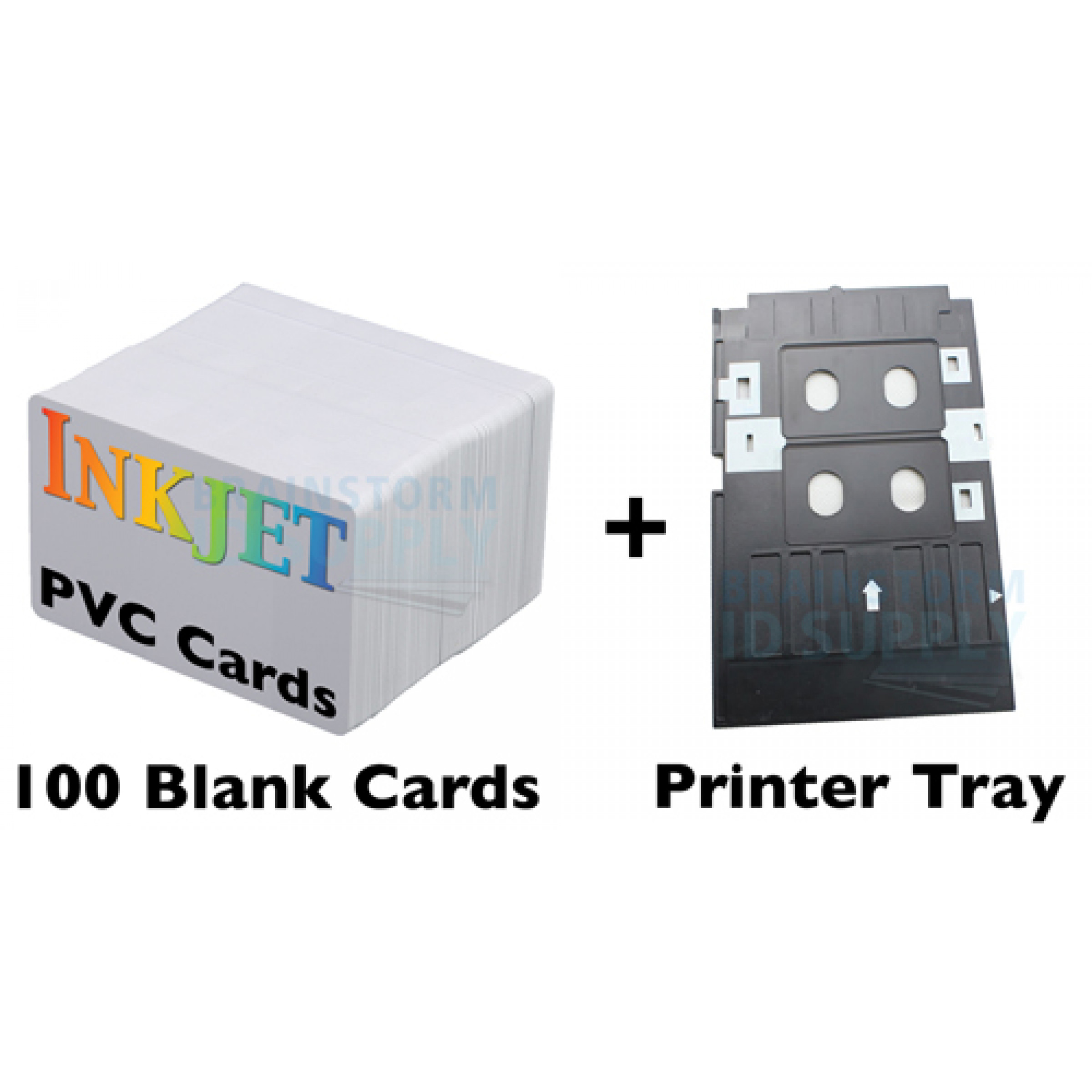 Commissie moeder arm PVC Card Printing Kit - Includes Printer, 100 PVC Cards, and Printing Tray